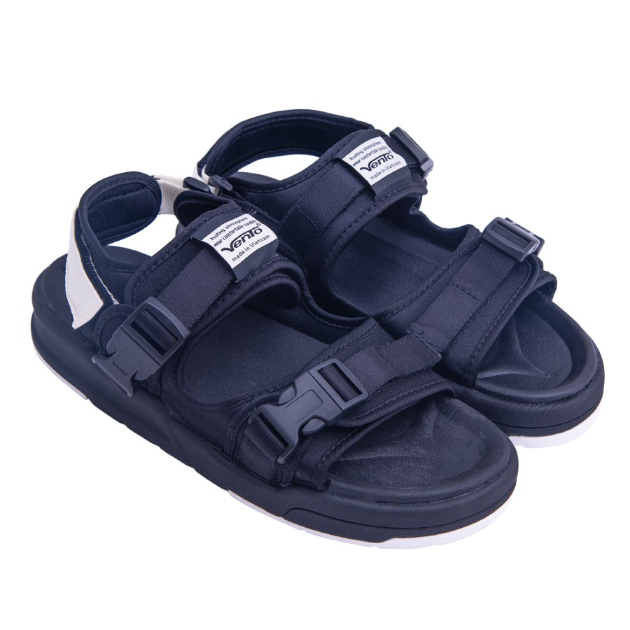 Giày sandal Vento nam nữ 2 quai ngang vải dù cho cặp đôi có quai hậu cố định mang đi học du lịch NV1002B2