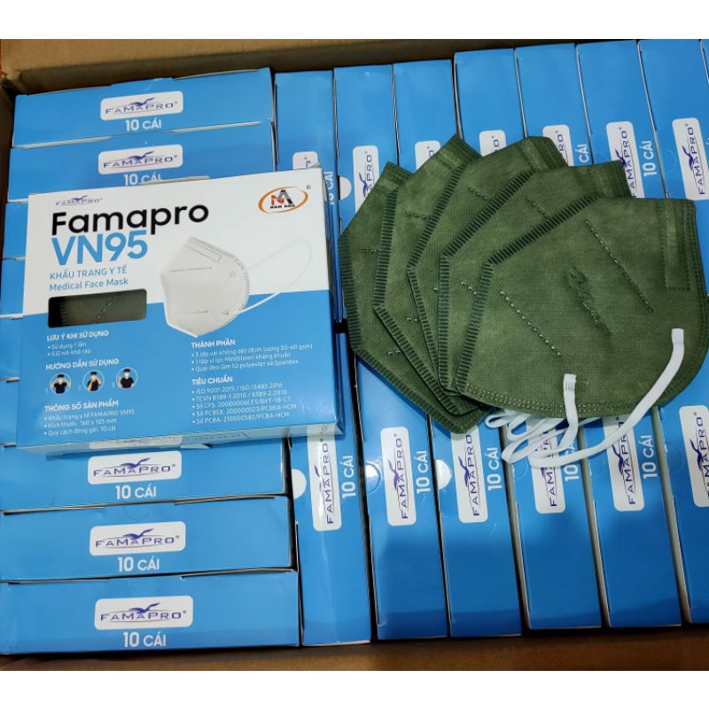 Thùng 500 cái khẩu trang VN95 Famapro