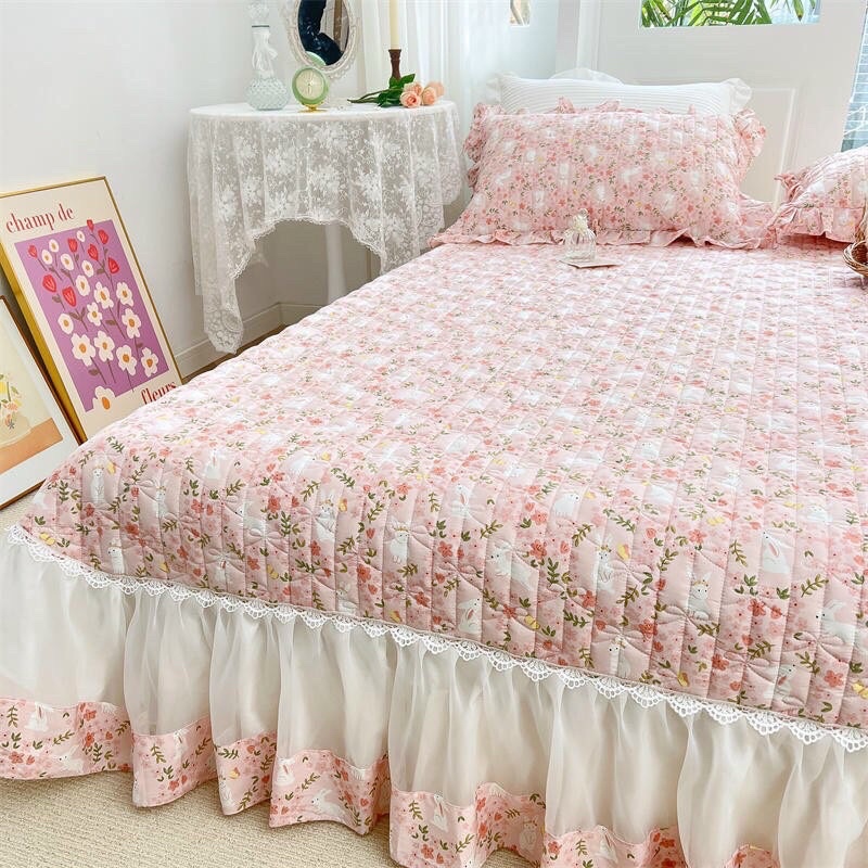 Ga gối phủ trần bèo ren cotton Hàn Quốc shop vũ thị thơm