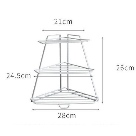 Kệ Sắt Kệ Sàn Nhà Bếp Giá để đồ Phòng Tắm Tam Giác Giá để đồ Nhà Góc Giá đựng đồ Gia Vị Giá đựng đồ Dùng Nhà Vệ Sinh Giá để đồ