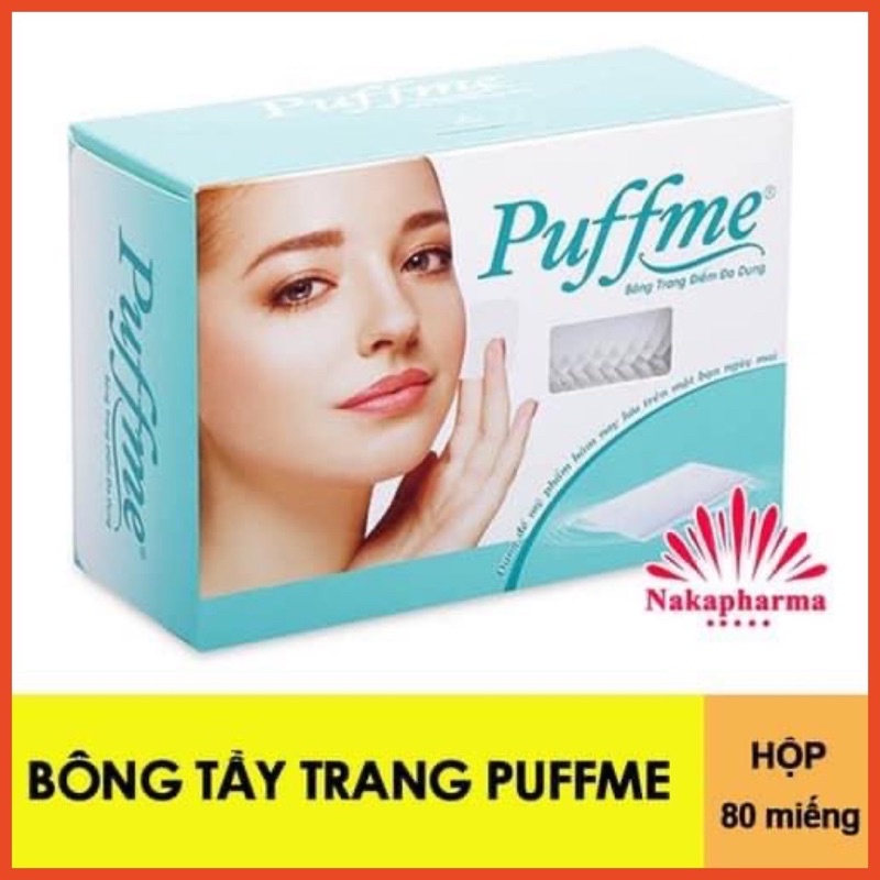 Bông tẩy trang pufme , bông trang điểm