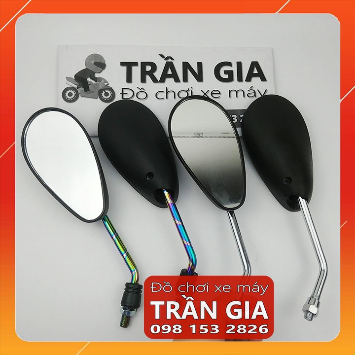 Cặp Kính/Kiếng/Gương chiếu hậu xe máy CRG hình giọt nước gắn được tất cả các dòng xe