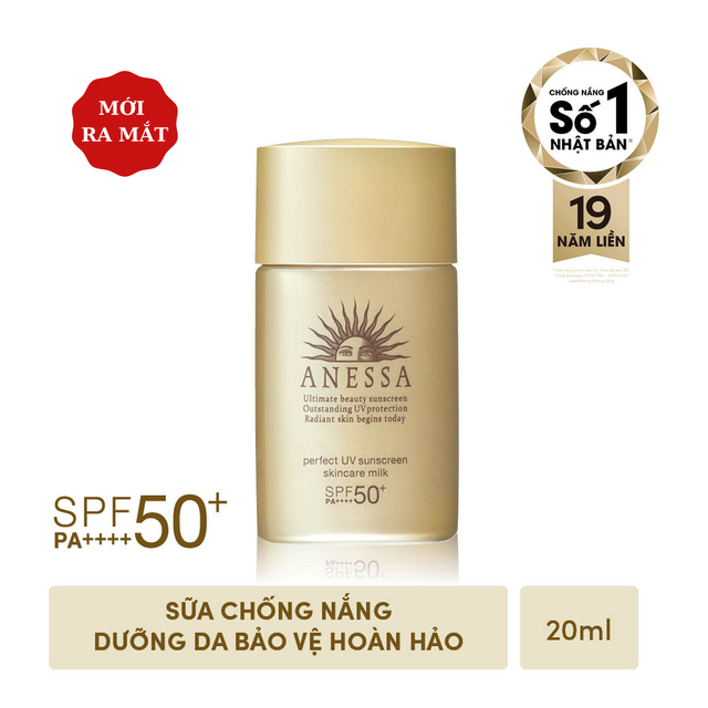 Sữa chống nắng dưỡng da bảo vệ hoàn hảo Anessa Perfect UV Sunscreen Skincare Milk 20ml _16170