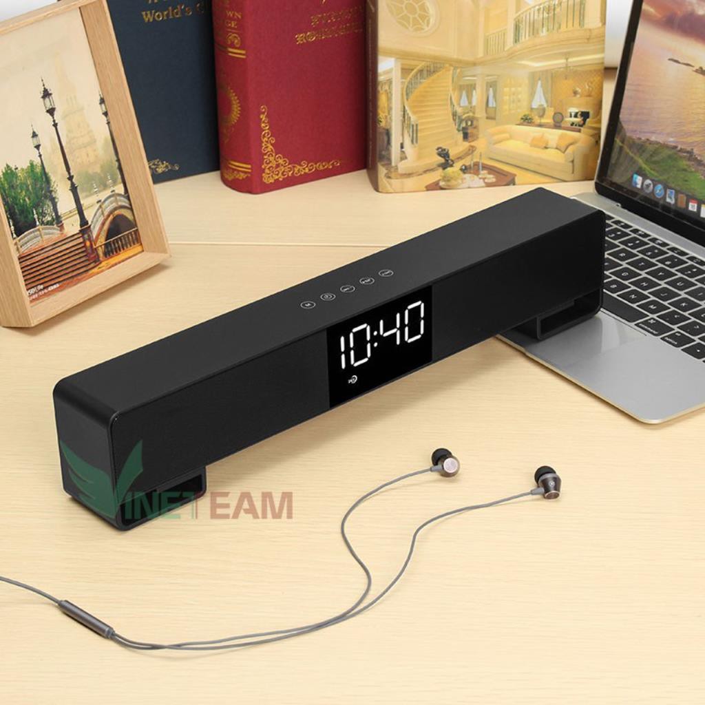 Loa bluetooth kiêm đồng hồ báo thức có led hiển thị Lp - C17 công suất 10w VINETTEAM-DC3201