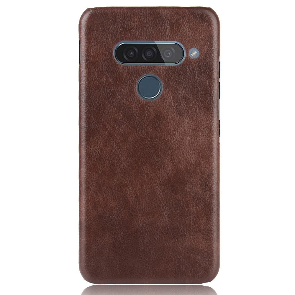 Ốp Điện Thoại PC Cứng Phối Da PU Nhám Chống Sốc Cho LG V50 V40 ThinQ G8S Q7 Q7a Stylo 5x 5 Plus