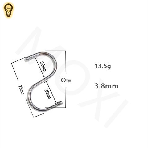 [ HÀNG SẴN ] Móc Treo Đồ Hình Chữ S Tiện Dụng Đa Năng Nhiều Kích Thước MOXI.