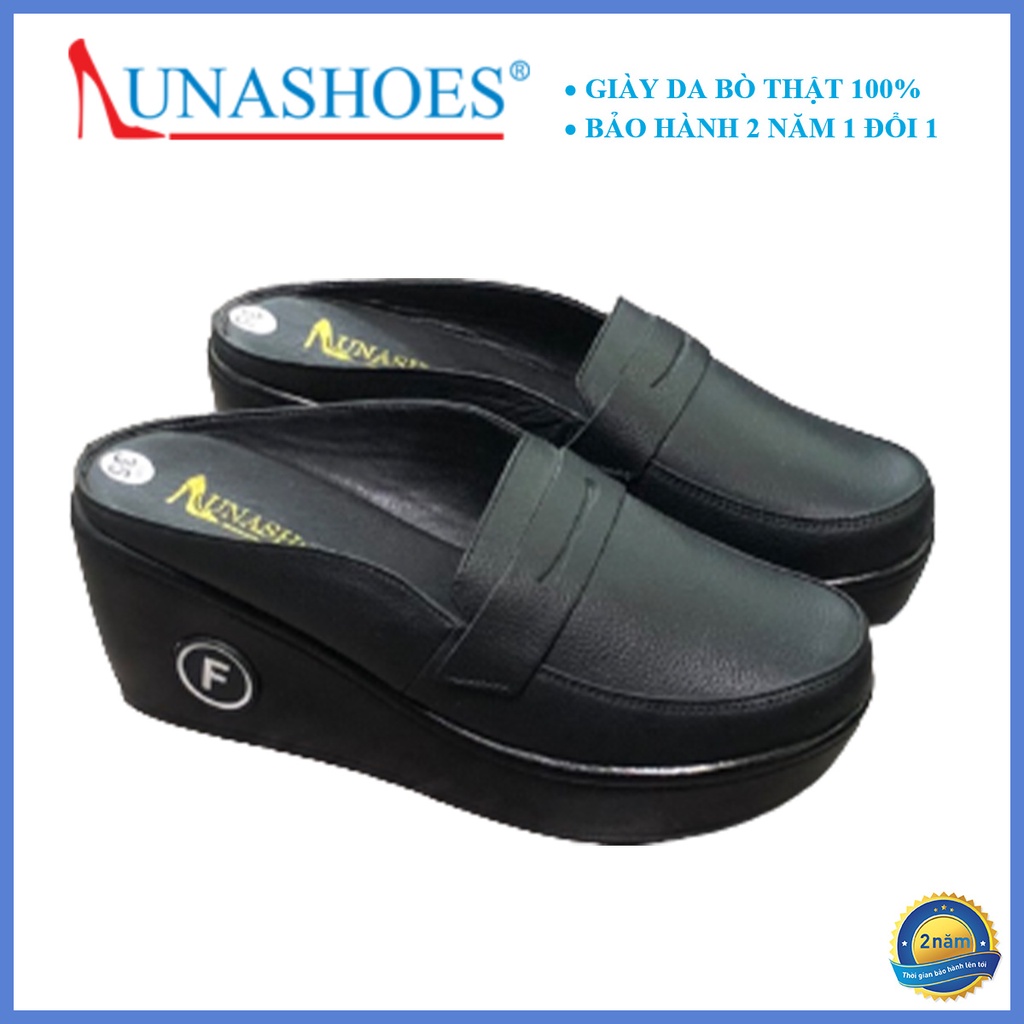 Dép sục nữ da mềm êm chân Lunashoes (6205) giày cho mẹ trung niên full box hàng cao cấp có sẵn