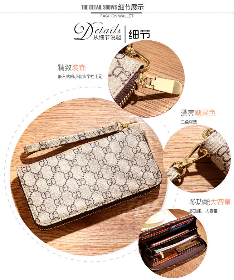 Ví da dài thiết kế thời trang dành cho nữ