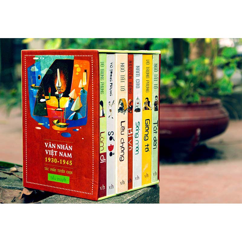 Sách: Combo Hộp Văn nhân Việt Nam 30-45 -Tác Phẩm Tuyển Chọn Tiểu Thuyết Tặng Kèm Bookmath