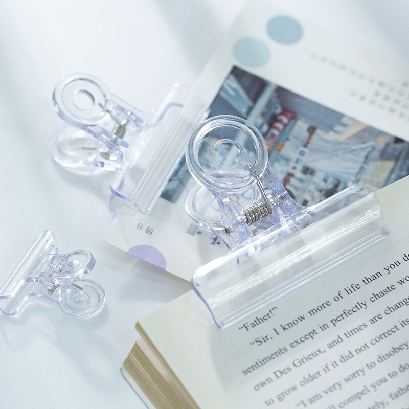 Kẹp Giấy Trong Suốt Phong Cách Hàn Quốc Sáng Tạo