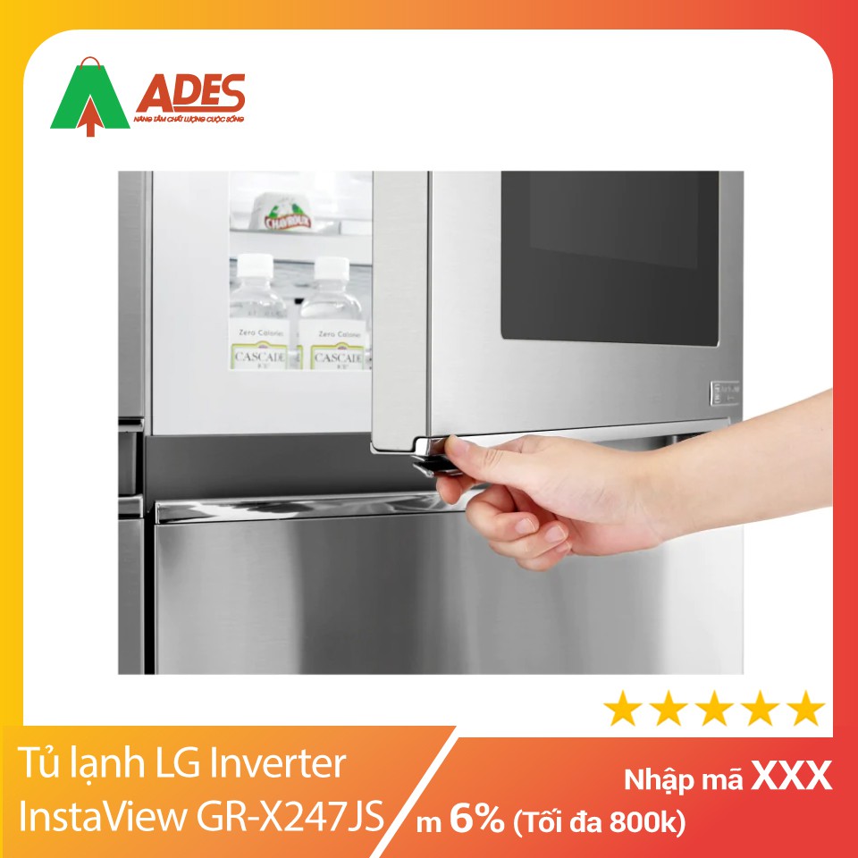 [ LG INSTAVIEW ] Tủ lạnh LG Inverter InstaView Door-in-Door 601 lít GR-X247JS