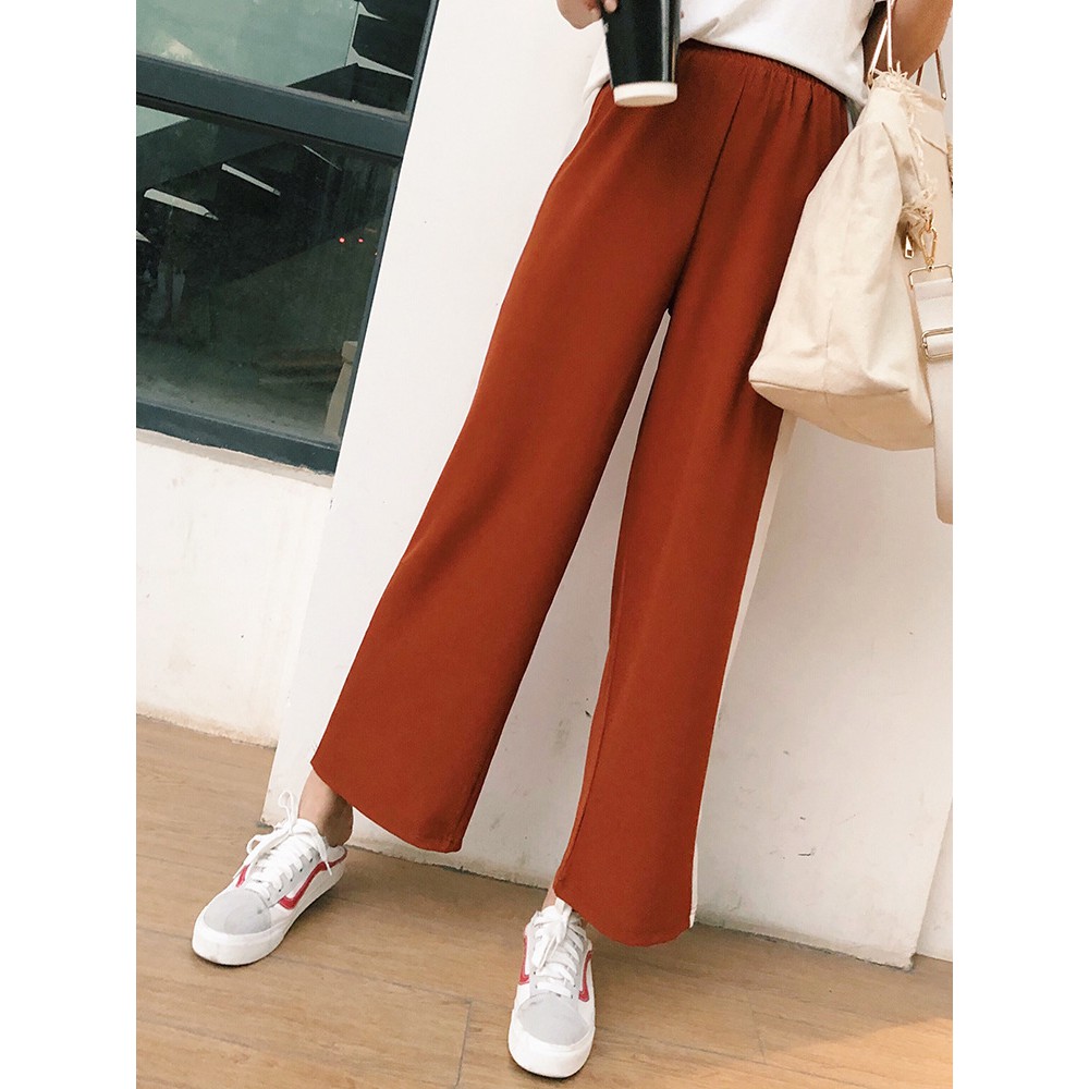 Quần voan chiffon sọc hai bên (Q14) - Hàng có sẵn