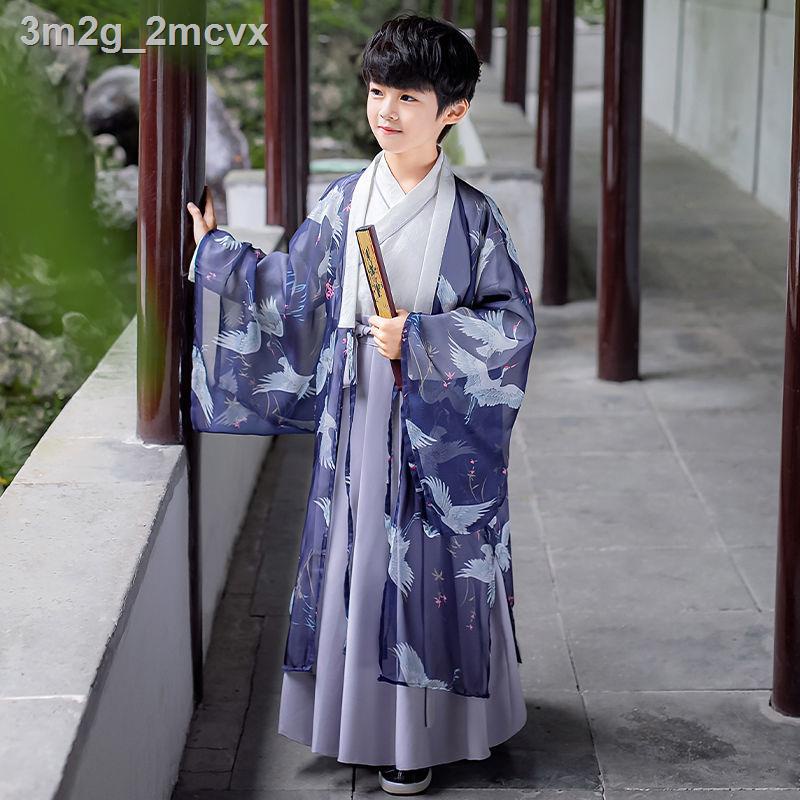 3m2g_2mcvxTrang phục nam Hanfu nam, cổ trang, y trang tiên áo sơ mi dài tay, hiệp sĩ phong cách trung