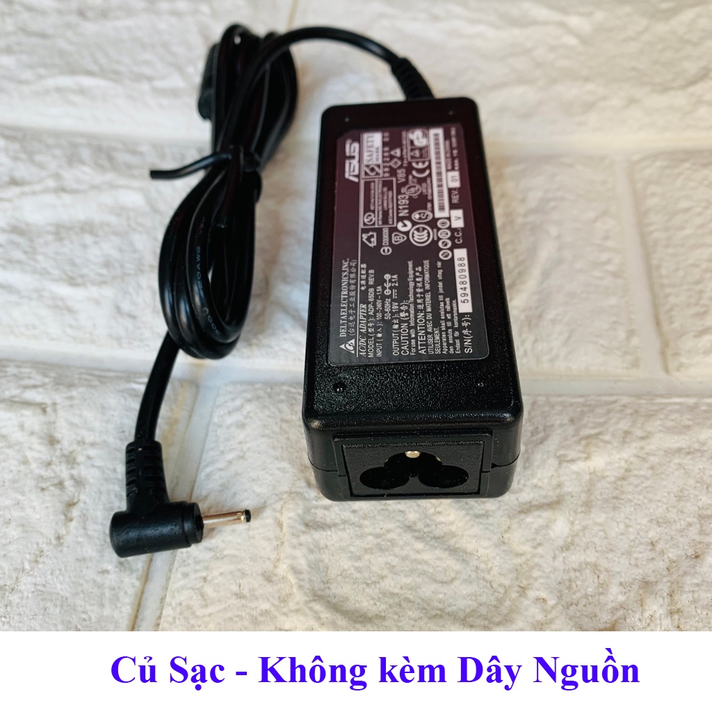 Sạc Laptop Asus Eee PC 1025C 1015 N455 1201HA EXA0901XH chân nhỏ (Adapter Asus Eee PC 19V 2.1A)