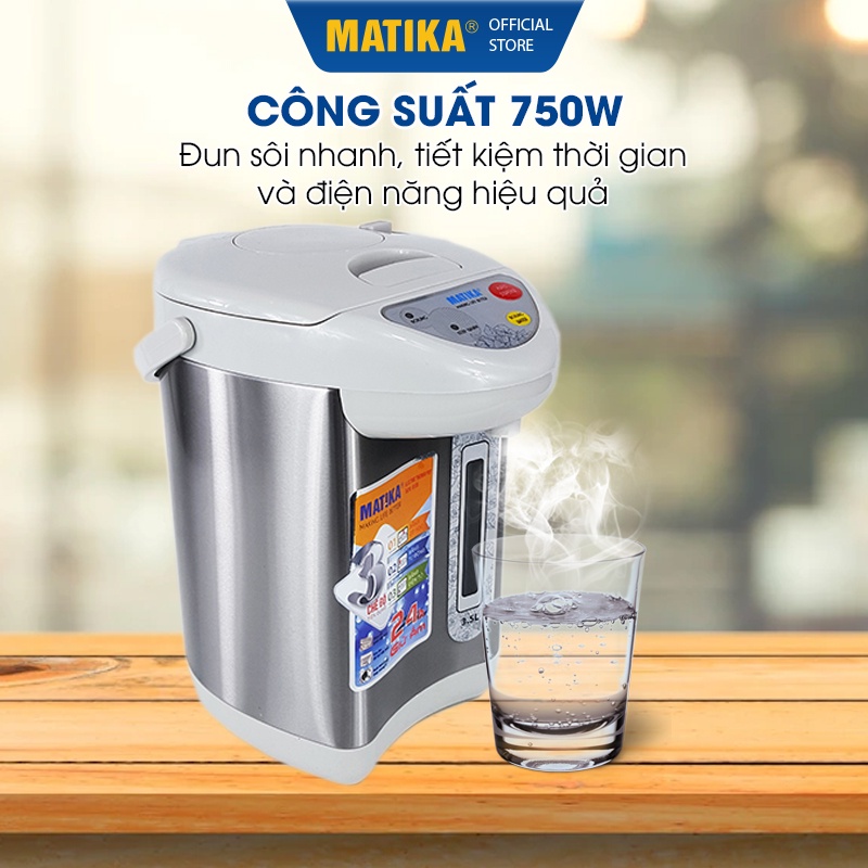 Bình Thủy Điện 3.5L MATIKA MTK-8135