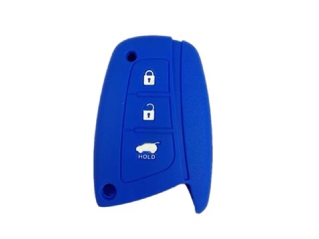 Bao silicone bảo vệ khoá Thông Smart key Huyndai Santafe IX45 3 nút