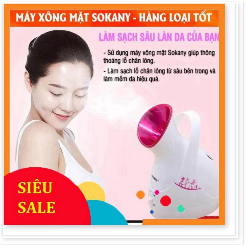 [HÀNG LOẠI 1 - GIÁ SẬP SÀN] Máy Xông Hơi Làm Đẹp Da Mặt Tại Nhà Sokany Chính Hãng