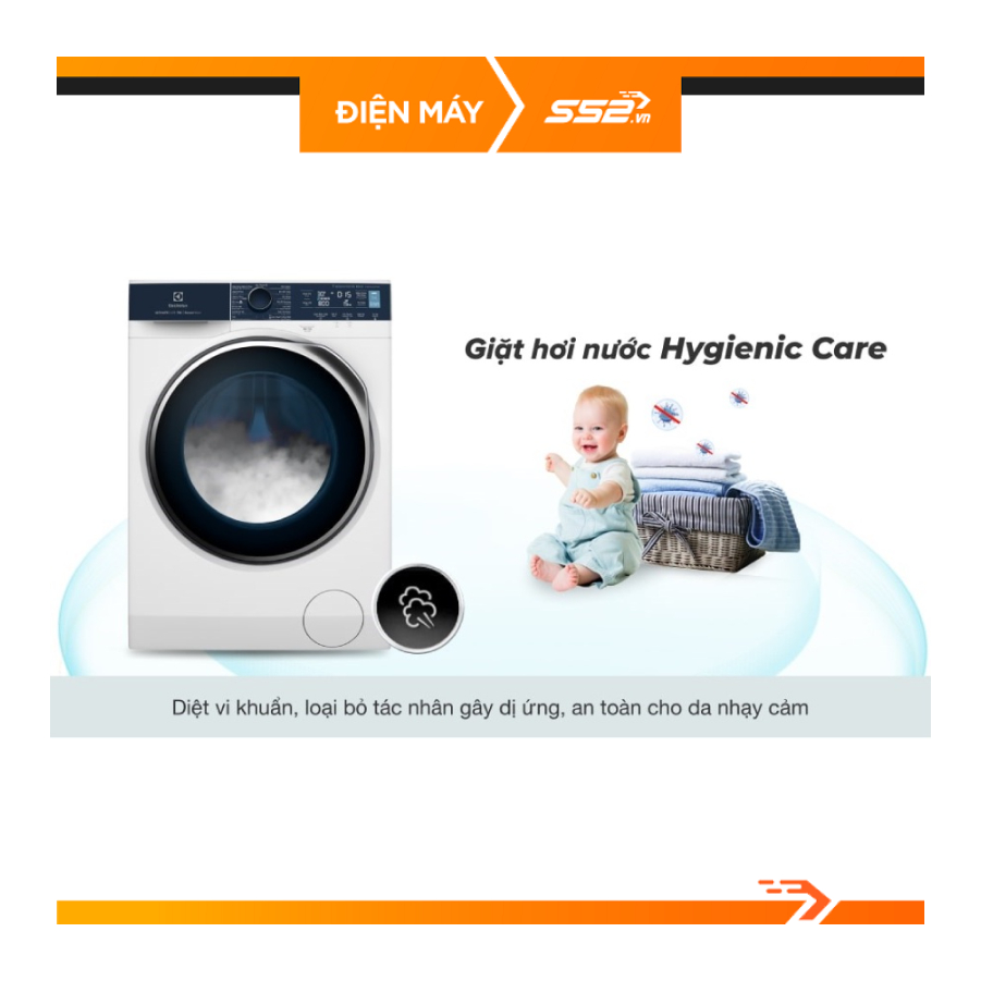 Máy giặt Electrolux Inverter 10 kg EWF1042Q7WB - Hàng Chính Hãng