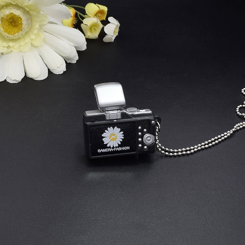 Vòng cổ Mặt Máy Ảnh Đèn LED Thời Trang Hàn Quốc Cổ Điển Cho Nam Nữ