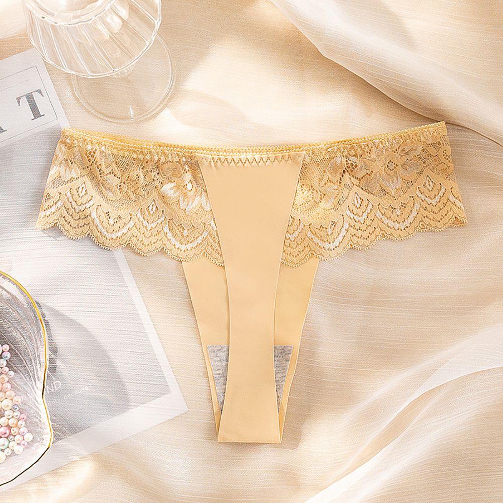 Quần Lót Nữ Lưng Thấp Không Đường May Phối Ren Gợi Cảm
