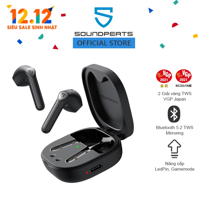 Tai nghe True Wireless SoundPEATS TrueAir2+ Mirroring Bluetooth 5.2