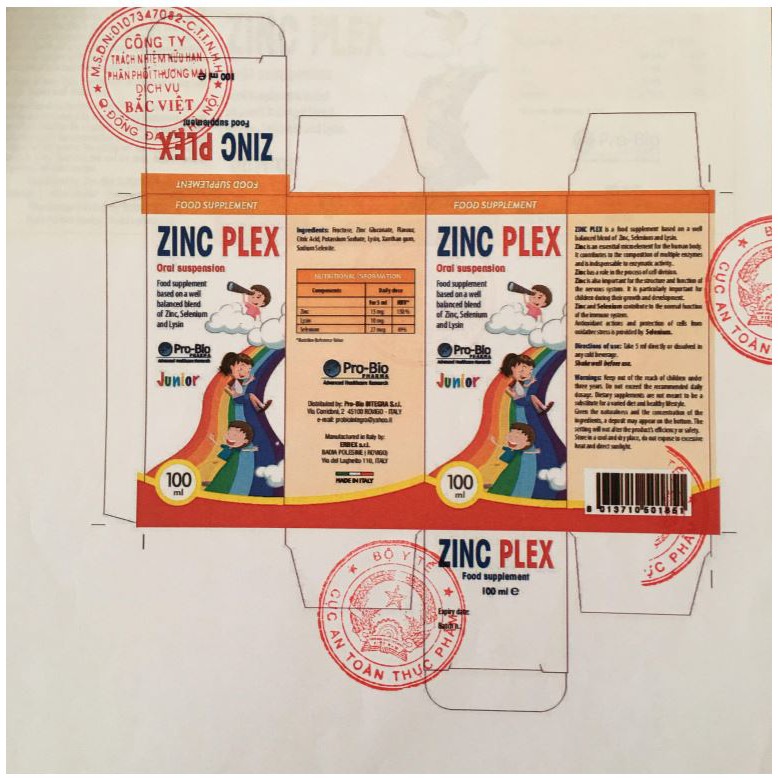 Zinc Plex - Giúp tăng cường sức đề kháng, kích thích tiêu hóa, giúp trẻ ăn ngon miệng - cvspharmacy