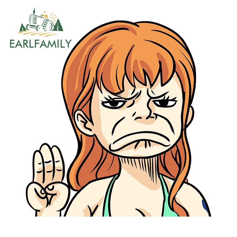 Earlfamily Đề Can vinyl Dán Xe Hơi / Xe Tải / laptop Họa Tiết graffiti 13cm Chống Thấm Nước