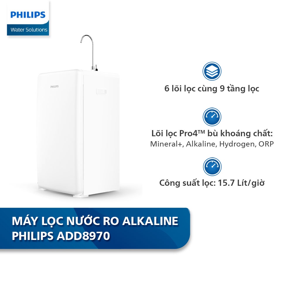 Máy lọc nước RO Alkaline Philips ADD8970