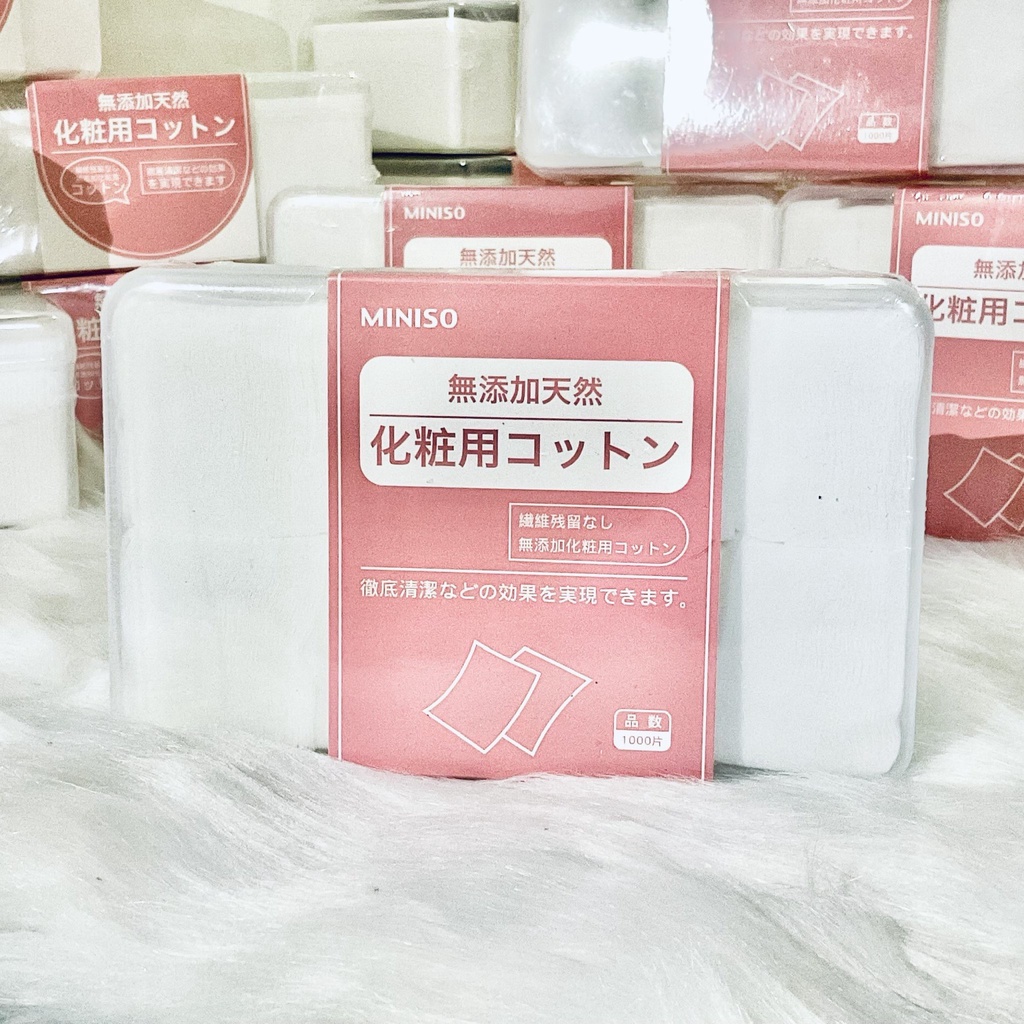 BÔNG TẨY TRANG MINISO 1000 MIẾNG-SIÊU MỀM MƯỢT
