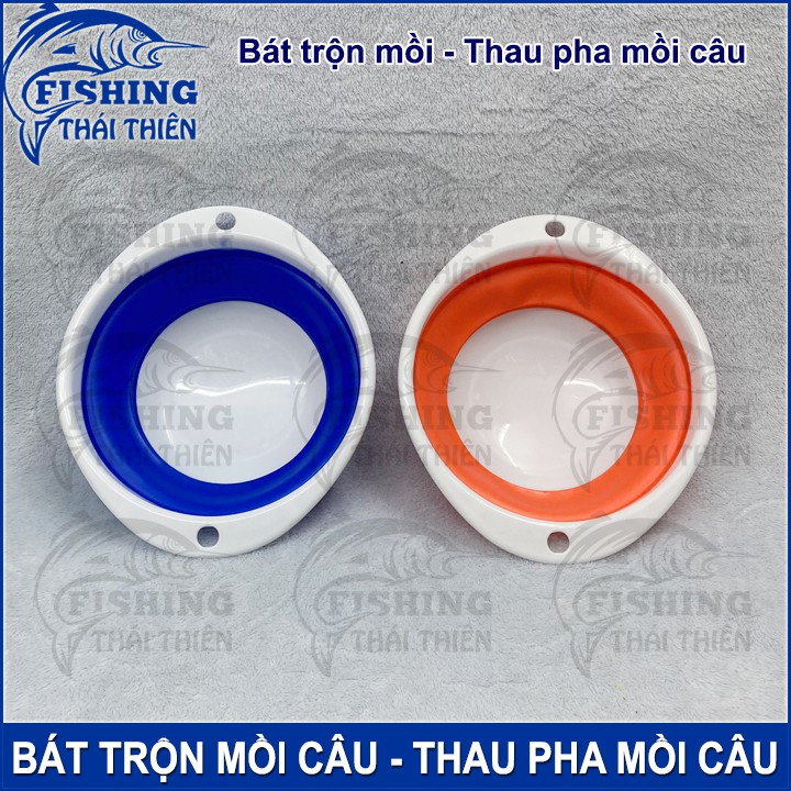 Bát Trộn Mồi Câu Cá Thau Pha Mồi Xếp Gọn Tiện Lợi 23cm