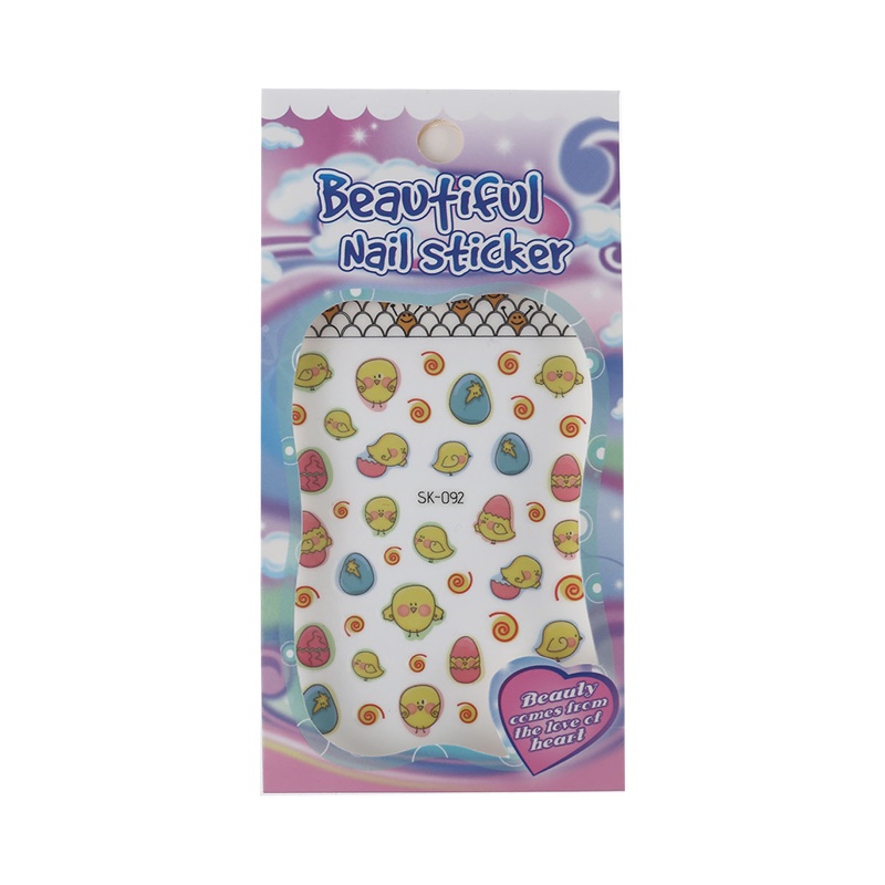 Miếng Dán Trang Trí Móng Tay Tự Dính Họa Tiết Phục Sinh Dành Cho Nữ DIY