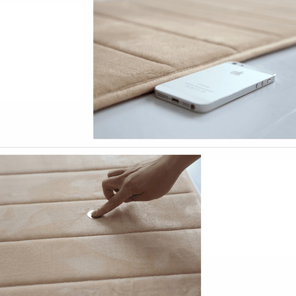 Bath Mats Nemory Foam Bathroom Mat Coral Velvet Fabric