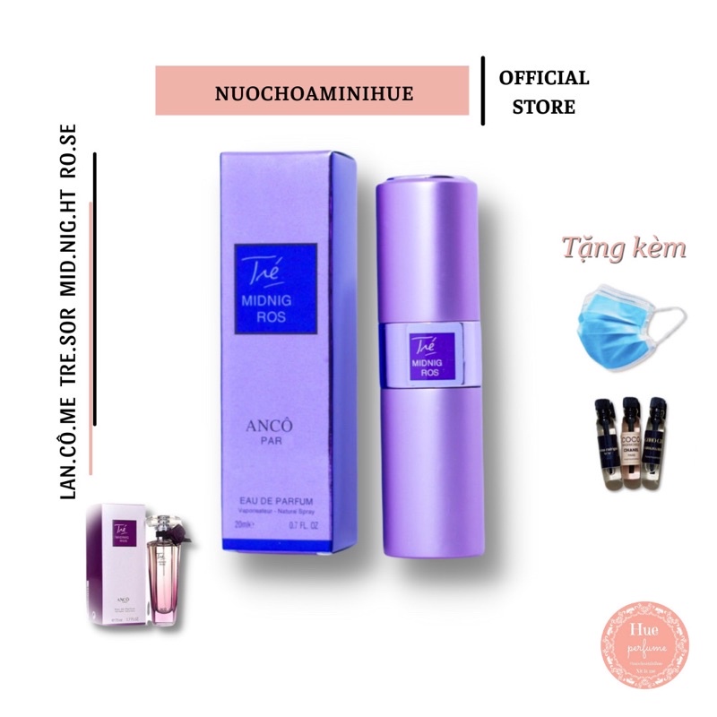 𝐓𝐫𝐞𝐬𝐨𝐫 𝐌𝐢𝐝𝐧𝐢𝐠𝐡𝐭 𝐑𝐨𝐬𝐞 nước hoa mini 20ml ngọt ngào quyến rũ thơm lâu