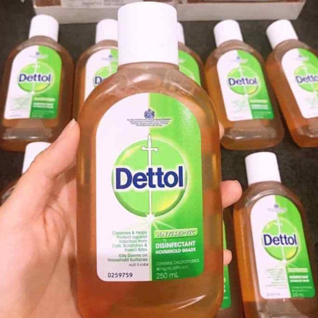 Dung dịch diệt khuẩn Dettol Antiseptic Disinfectant 250ml - Nhập Khẩu Úc