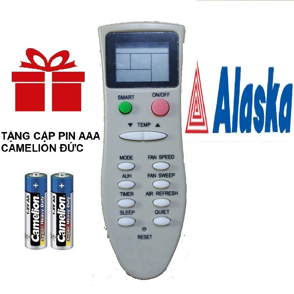 Remote máy lạnh ALASKA mẫu 1 - Điều khiển điều hòa ALASKA mẫu 1