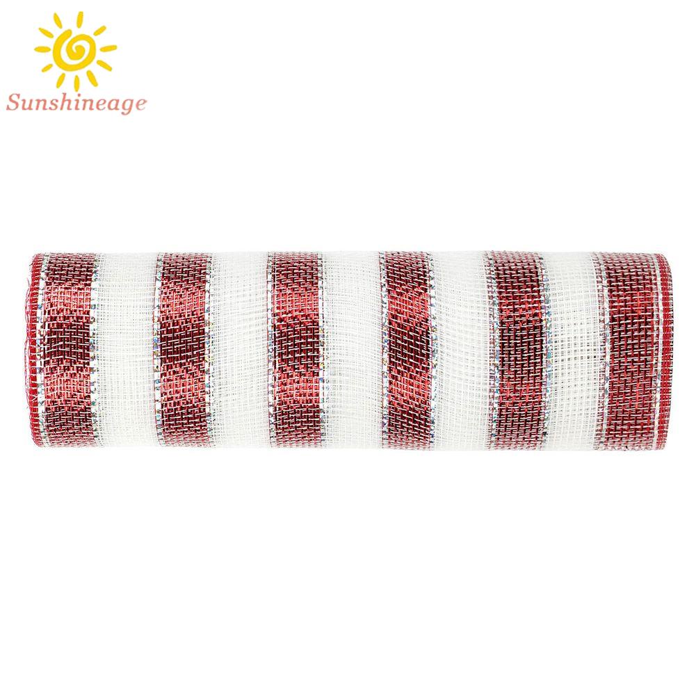 Cuộn Dây Lưới Ruy Băng Trang Trí Giáng Sinh Dài 10 Yards