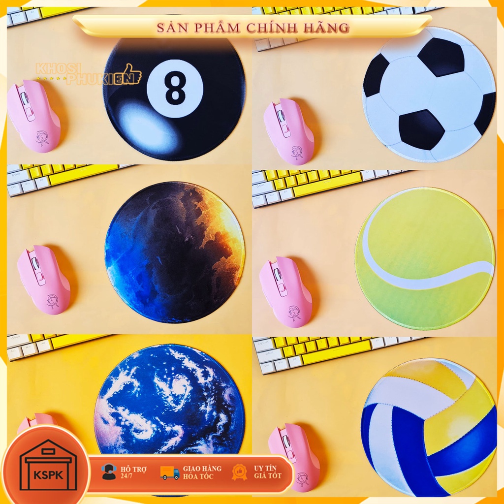Tấm lót chuột tròn / vuông - mouse pad siêu cute