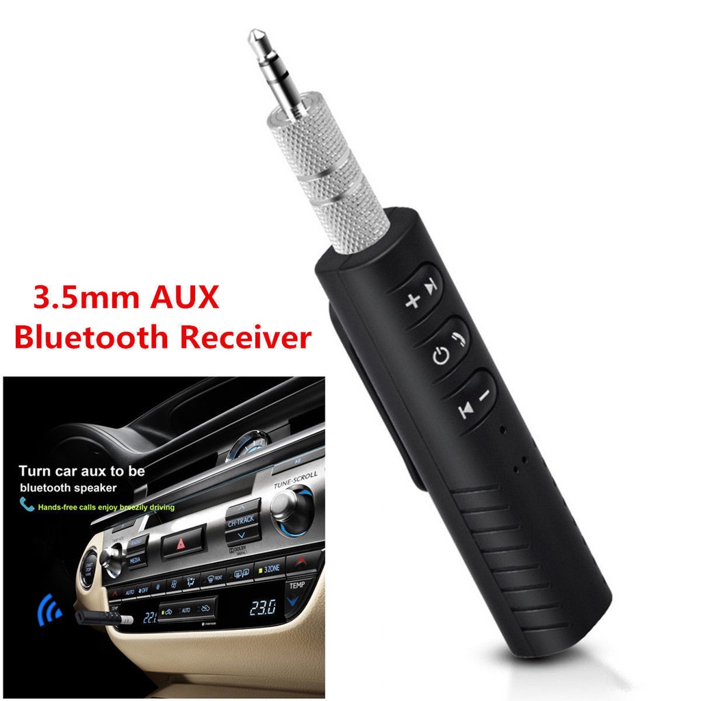 Đầu chuyển đổi âm thanh VIRWIR không dây bluetooth giắc cắm AUX hỗ trợ rảnh tay thích hợp cho điện thoại di động