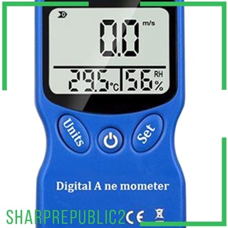 Digital Anemometer Handheld Wind Speed Meter for Measuring Wind Speed Black