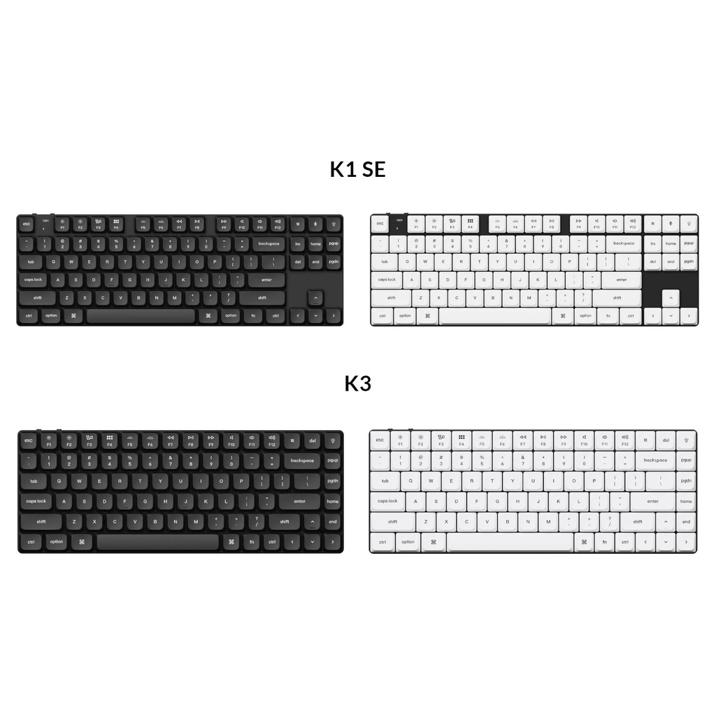 Keycap Keychron cấu hình thấp PBT Double Shot - Keychron Low Profile Double Shot PBT Keycap Set Keychron K3 K1 K7
