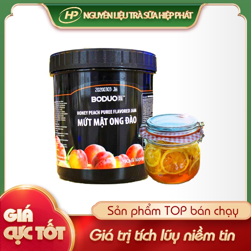 Sốt Đào Mật Ong BODUO 1,3Kg - SP000839