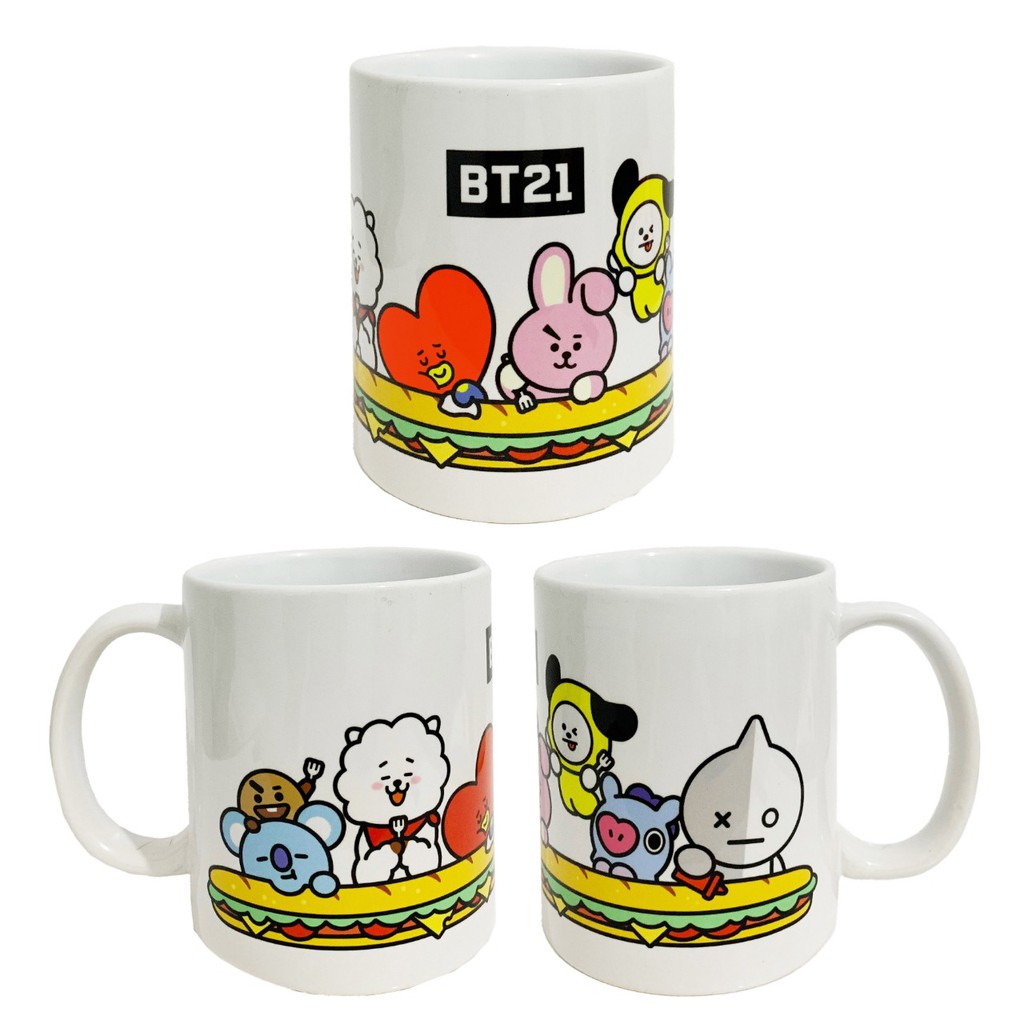Cốc nước in hình BT21 BTS Ver2