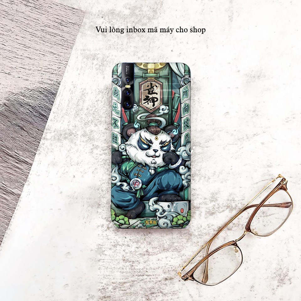 Miếng Dán Skin Điện Thoại In Hình Gấu Trúc - Panda Cho Ip 6/ 7/ 8/ X/ XS/ 11/ 11 Pro Max Và Các Dòng Máy Android