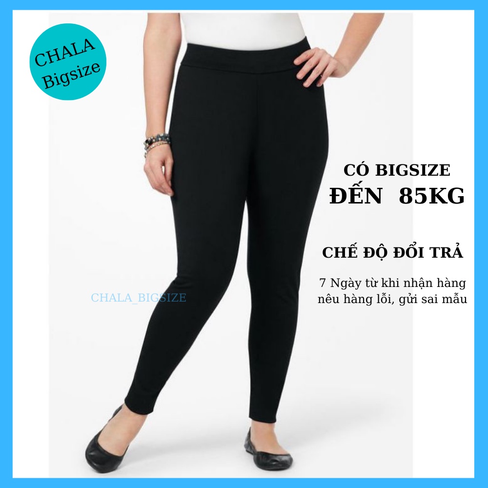 Quần Legging Nữ Dài Bigsize Lưng Cao Nâng Mông Chala Thời Trang Nữ Hàn Quốc