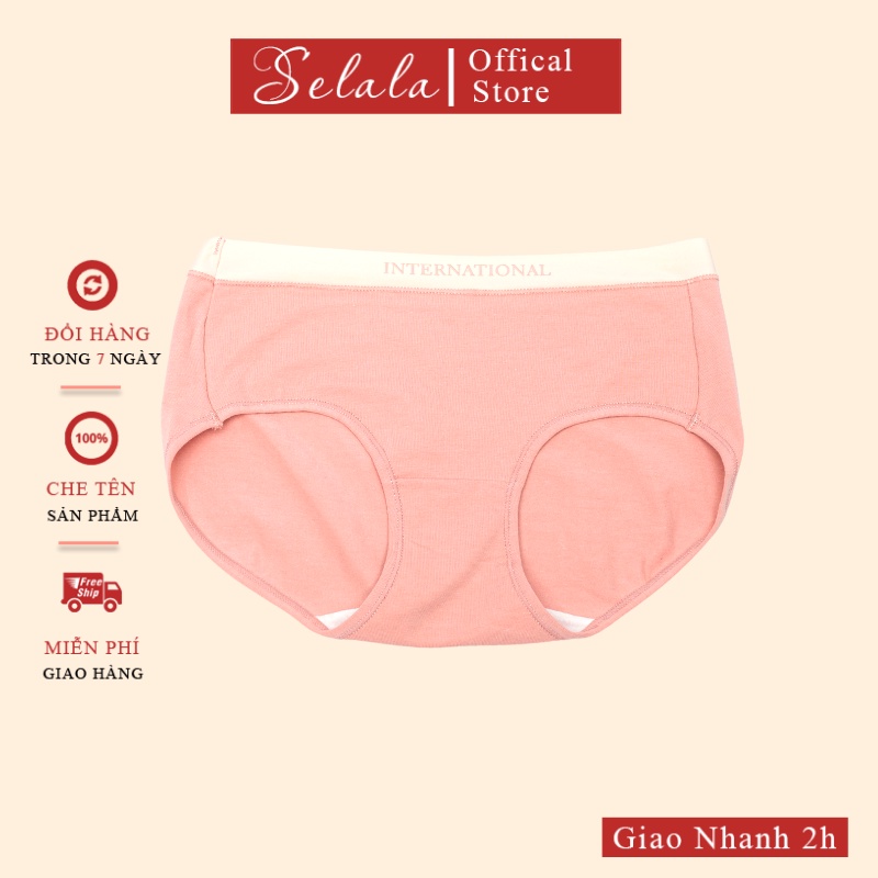 Quần Lót Cotton Selala Co Giãn 4 Chiều Thoáng Mát Màu Siêu Xinh QC28