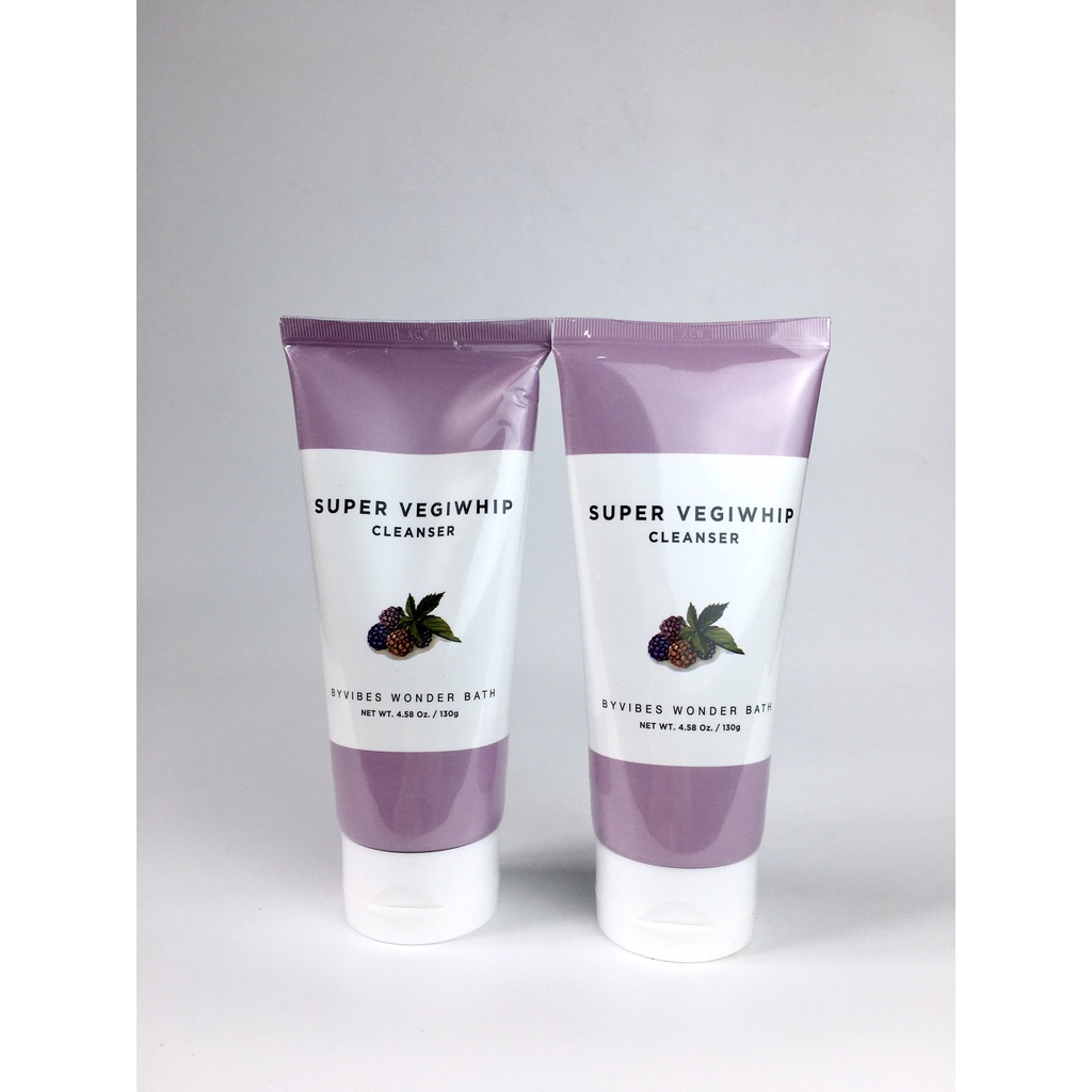 (Dạng tuýp) Sữa Rửa Mặt Rau Củ Byvibes Wonder Bath Super Vegiwhip Cleanser 130g