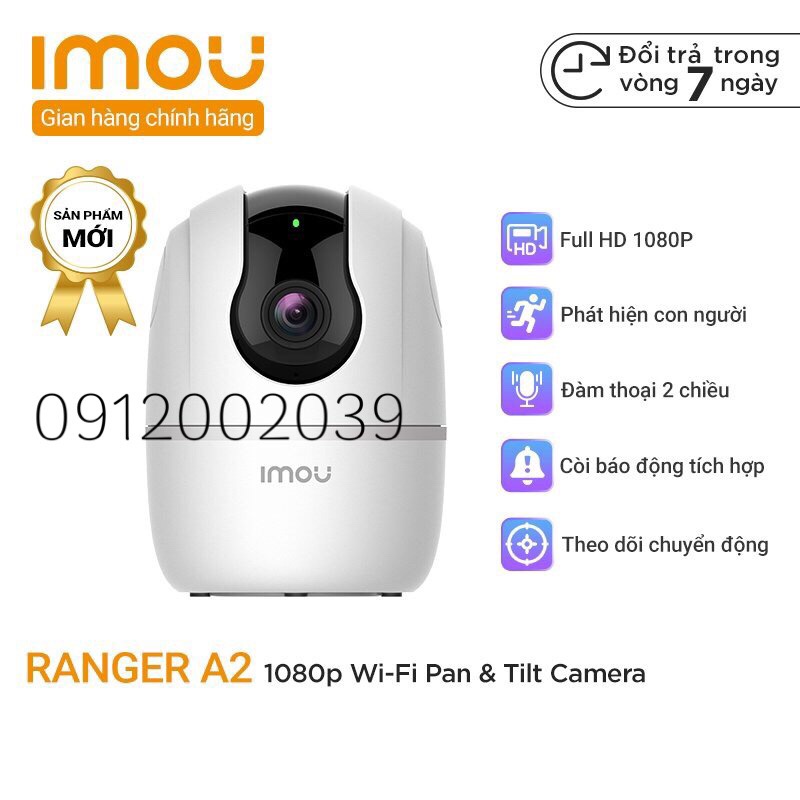 CAMERA WIFI IMOU RANGER 2  A22 - A22EP A2 C22EP - 2MP/ NEW 2021/ CHÍP HÌNH ẢNH THẾ HỆ MỚI 2022