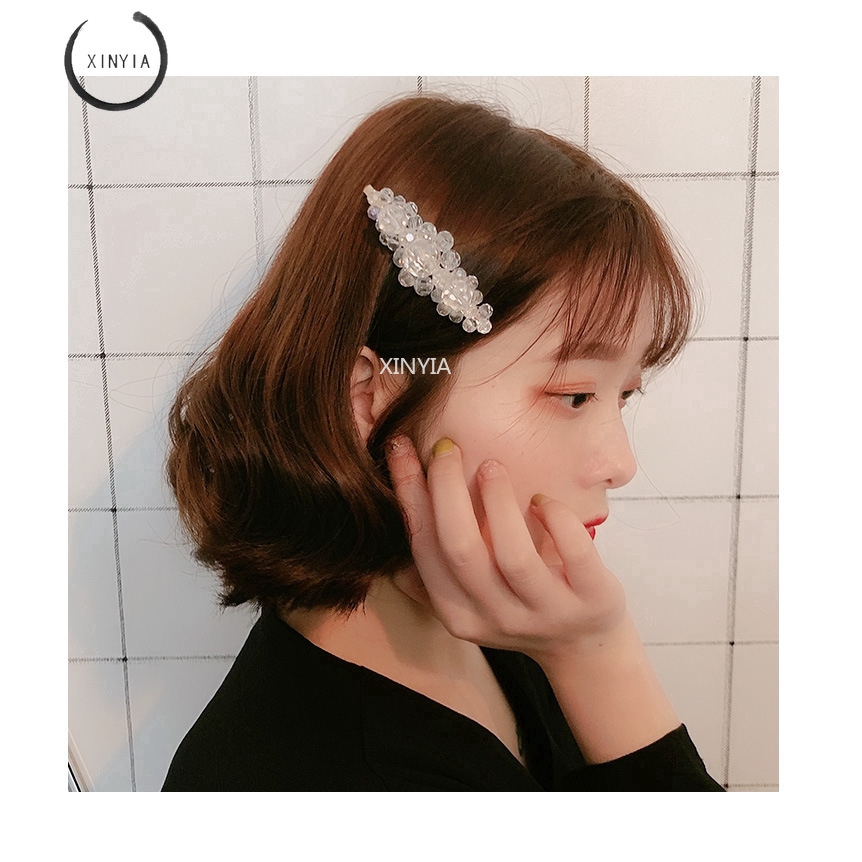 Kẹp Tóc Đính Đá Pha Lê Thời Trang Nữ Dễ Thương