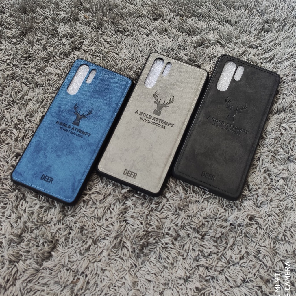 Ốp lưng giả vải bò Huawei P30 pro/P40 pro/Mate 3 pro/Mate 40 pro họa tiết hươu sang trọng