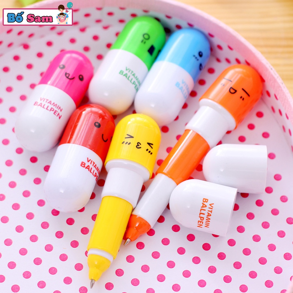 Bút viết hình viên thuốc, bút thuốc đáng yêu cute Shop Bố Sam